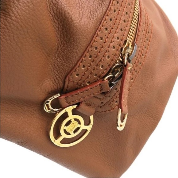 Celine Tea Leather Boston Handbag - Picture 7 of 10